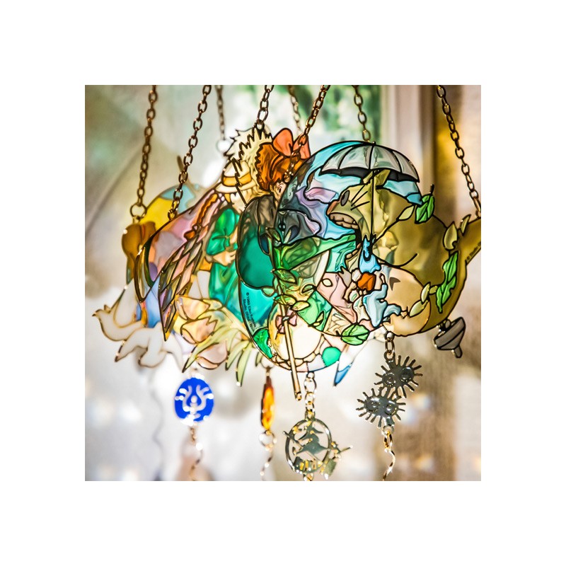 Décoration - Attrape-soleil vitrail Sheeta & Pazu - Le Château dans le ciel