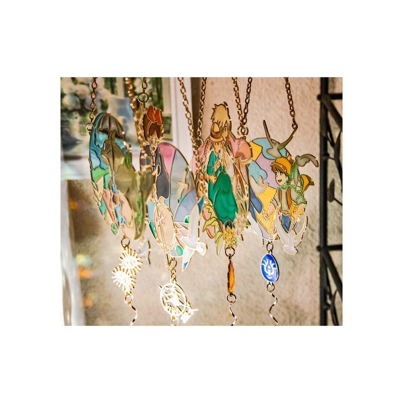 Décoration - Attrape-soleil vitrail Sheeta & Pazu - Le Château dans le ciel