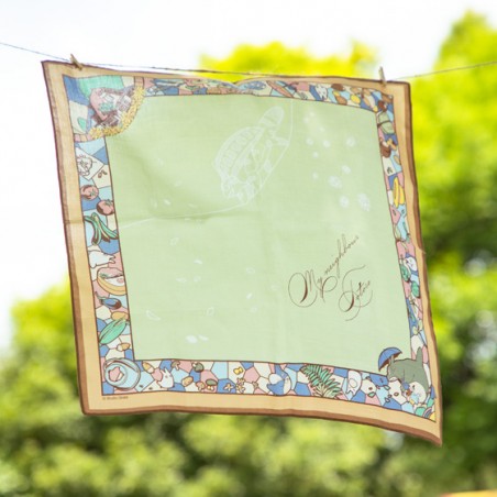 Textil - Pañuelo Chemin du vent verde claro - Mi vecino Totoro