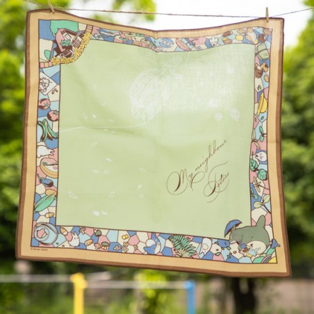 Textil - Pañuelo Chemin du vent verde claro - Mi vecino Totoro