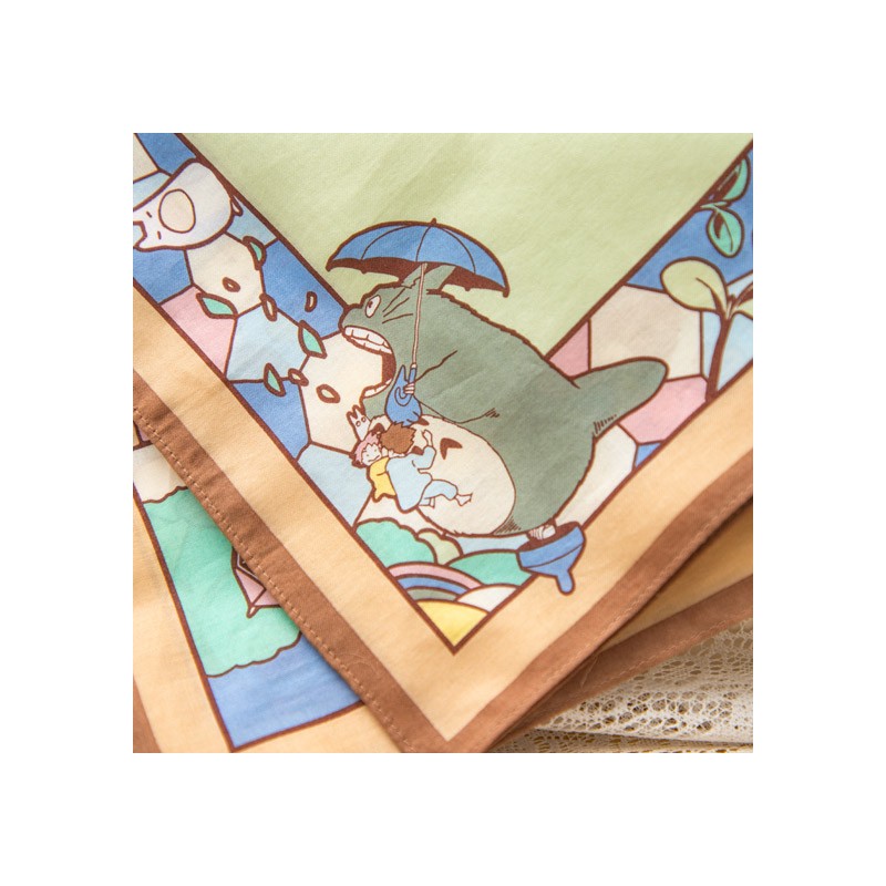 Textil - Pañuelo Chemin du vent verde claro - Mi vecino Totoro