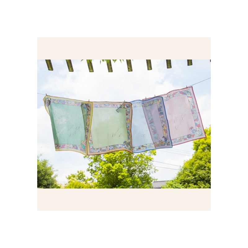 Textil - Pañuelo Chemin du vent verde claro - Mi vecino Totoro