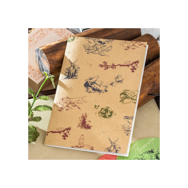 Notebooks and Notepads - Notebook B6 animals in the forest - Princess Mononoke