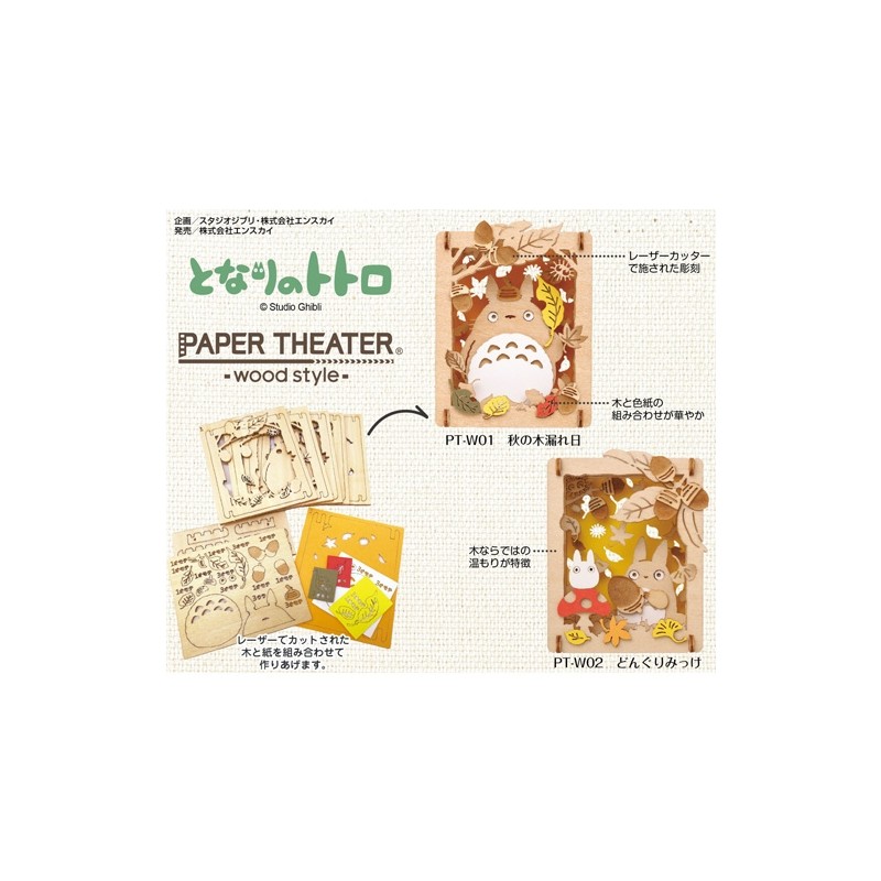 Théâtres de papier - Théâtre de papier Style bois Totoro Forêt - Mon Voisin Totoro