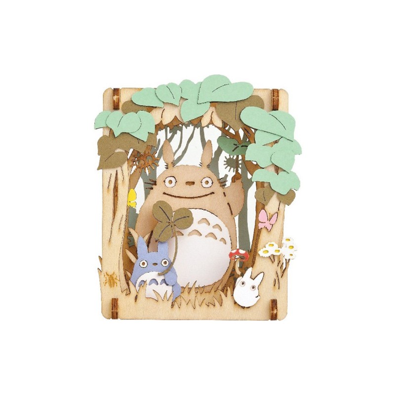Teatros de papel - Teatro de papel estilo madera Totoro Dondoko - Mi vecino Totoro