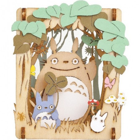 Teatros de papel - Teatro de papel estilo madera Totoro Dondoko - Mi vecino Totoro