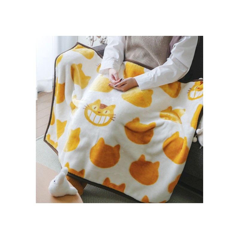 Ropa de hogar - Manta Silueta Gatobus 70x100 cm - Mi vecino Totoro