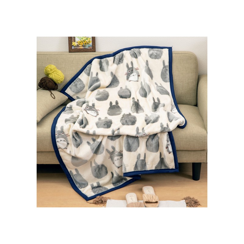 Ropa de hogar - Manta Silueta Totoro Gris 100x140 cm - Mi vecino Totoro
