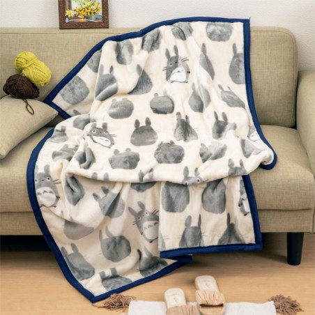 Ropa de hogar - Manta Silueta Totoro Gris 100x140 cm - Mi vecino Totoro