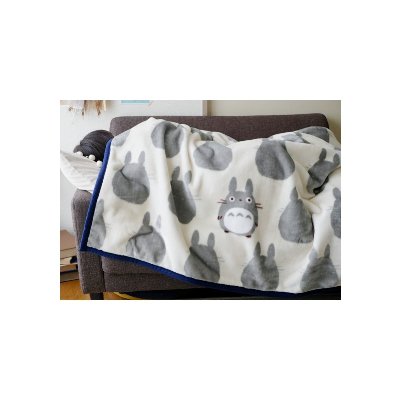 Ropa de hogar - Manta Silueta Totoro Gris 100x140 cm - Mi vecino Totoro