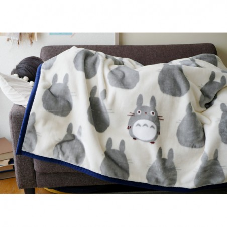 Ropa de hogar - Manta Silueta Totoro Gris 100x140 cm - Mi vecino Totoro