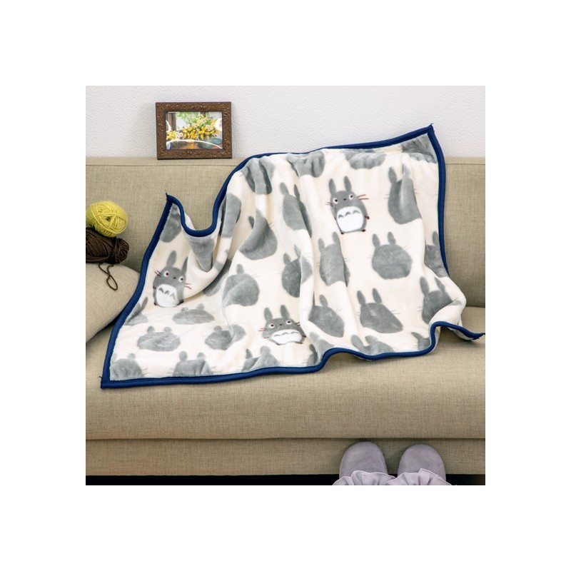 Ropa de hogar - Manta Silueta Totoro Gris 70x100 cm - Mi vecino Totoro