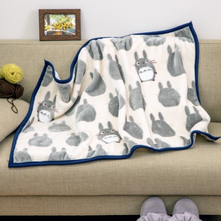 Ropa de hogar - Manta Silueta Totoro Gris 70x100 cm - Mi vecino Totoro