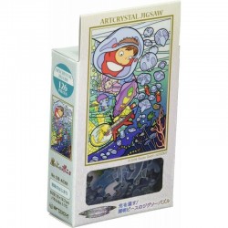 Puzzles - Puzzle Vitrail 126P Ponyo sous la mer - Ponyo sur la falaise