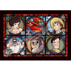 Jigsaw Puzzles - Stained glass Puzzle 208P Characters gallery - Porco Rosso