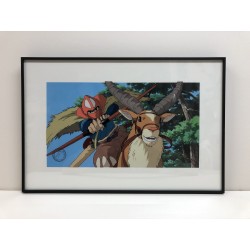Celluloïd d'art - Studio Ghibli - CELLULOID D'ART ASHITAKA PART AU COMBAT - STUDIO GHIBLI