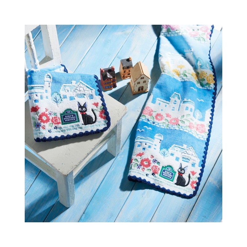 Household linen - Towel Streets of Paris 34x80 cm - Kiki's Delivery Service