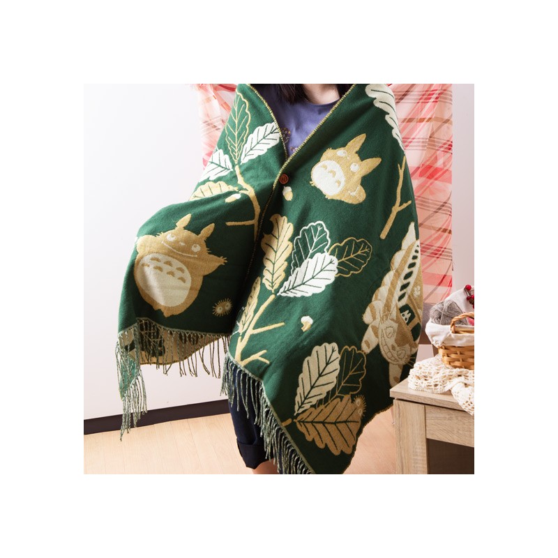 Outfits - Dark Green Stole Oak leaves - My Neighbor Totoro