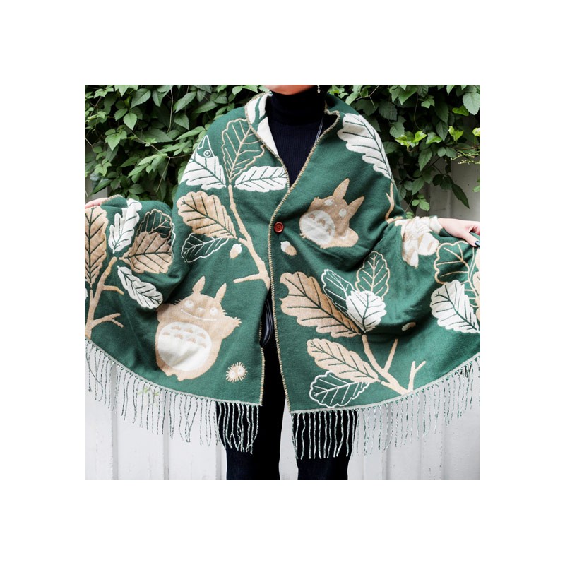 Outfits - Dark Green Stole Oak leaves - My Neighbor Totoro