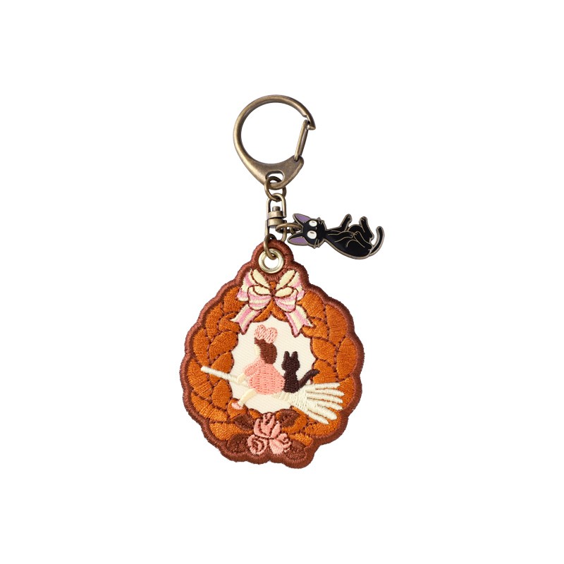 Porte-Clés - Porte-Clés broderie Couronne de pain - Kiki la petite sorcière