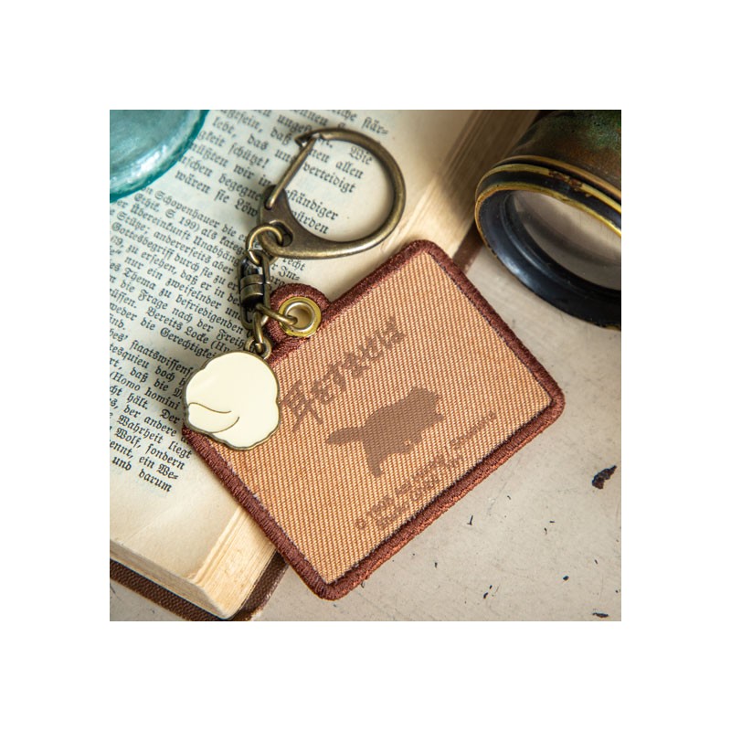 Llaveros - Llavero bordado Chikyuya - Susurros del corazón