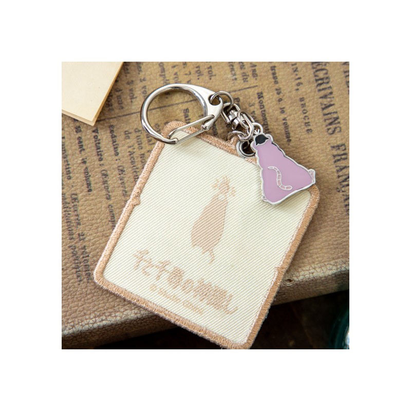 Keychains - Embroidery Keychain Train ticket - Sprited Away