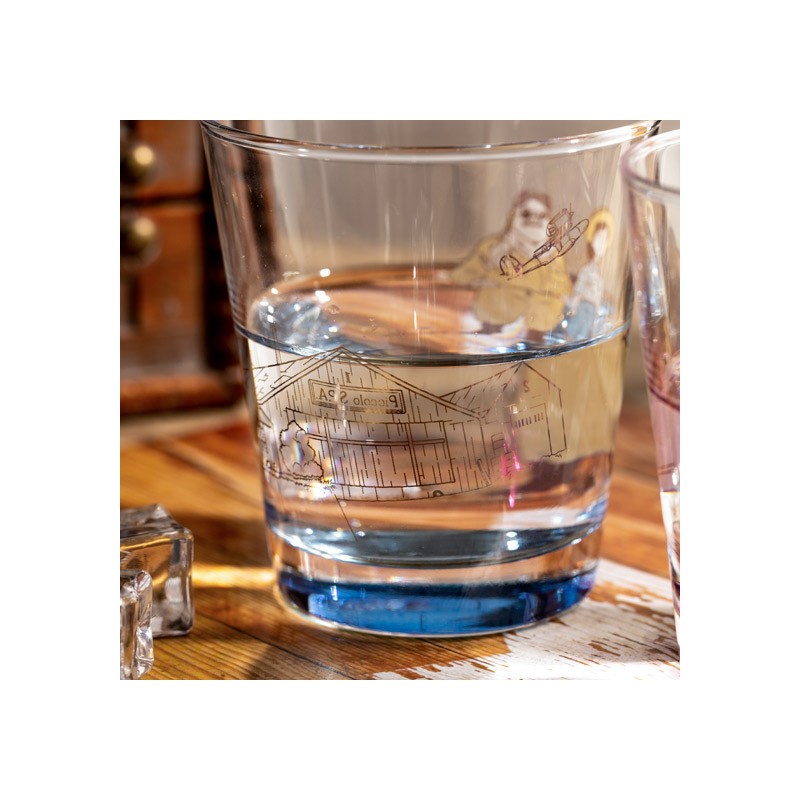 Kitchen and tableware - Decorated glass Marco & Fio - Porco Rosso