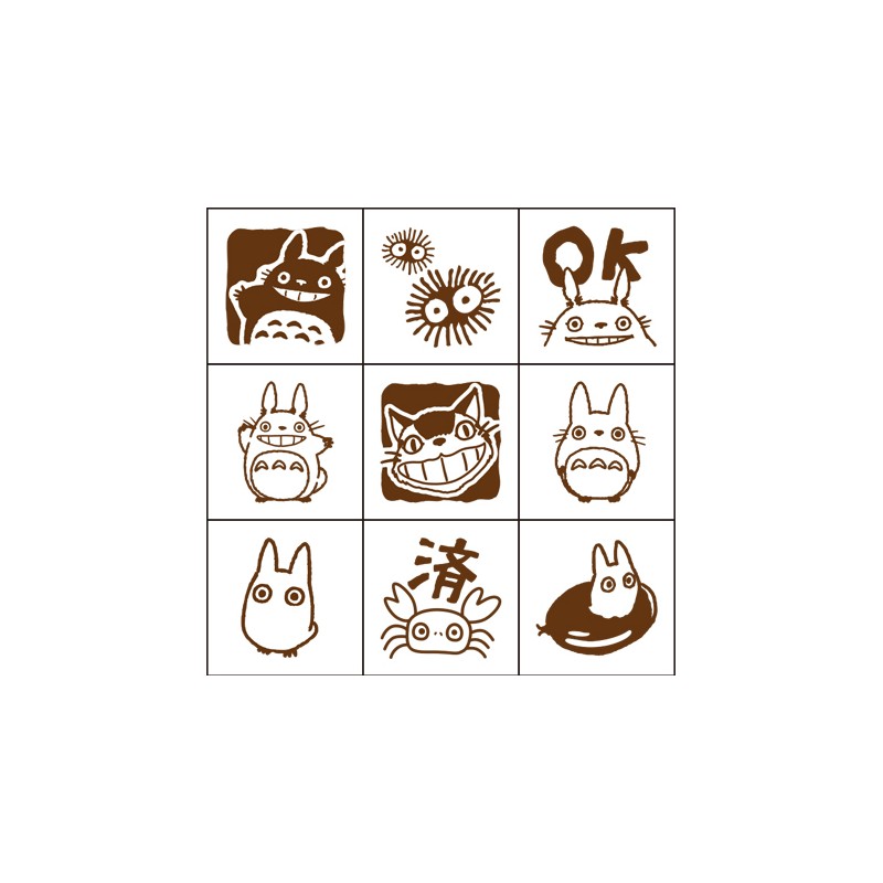 Petit matériel - Set tampons personnages - Mon Voisin Totoro