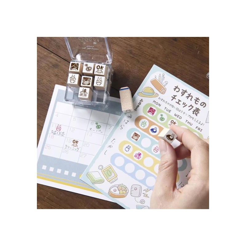 Petit matériel - Set tampons personnages - Mon Voisin Totoro