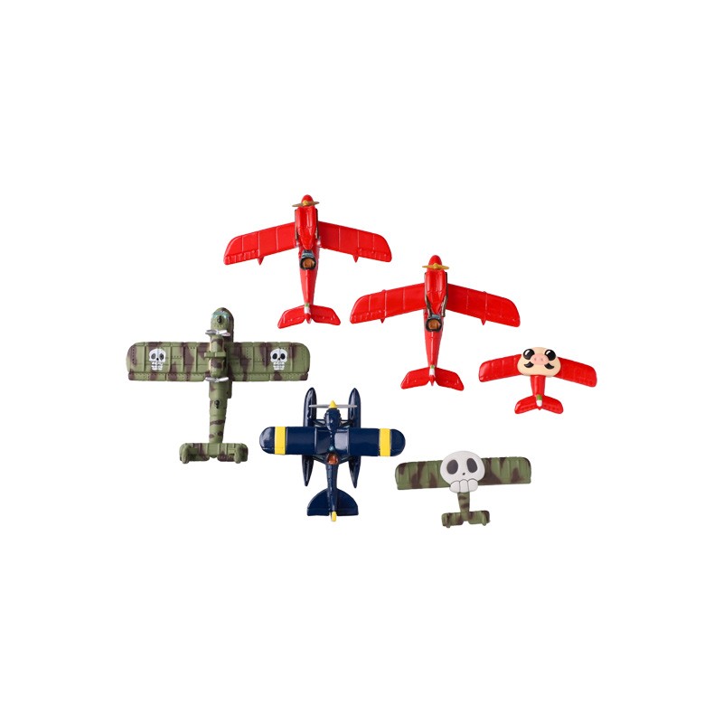 Figurines - Collection Seaplane Assorted 6 Magnets - Porco Rosso
