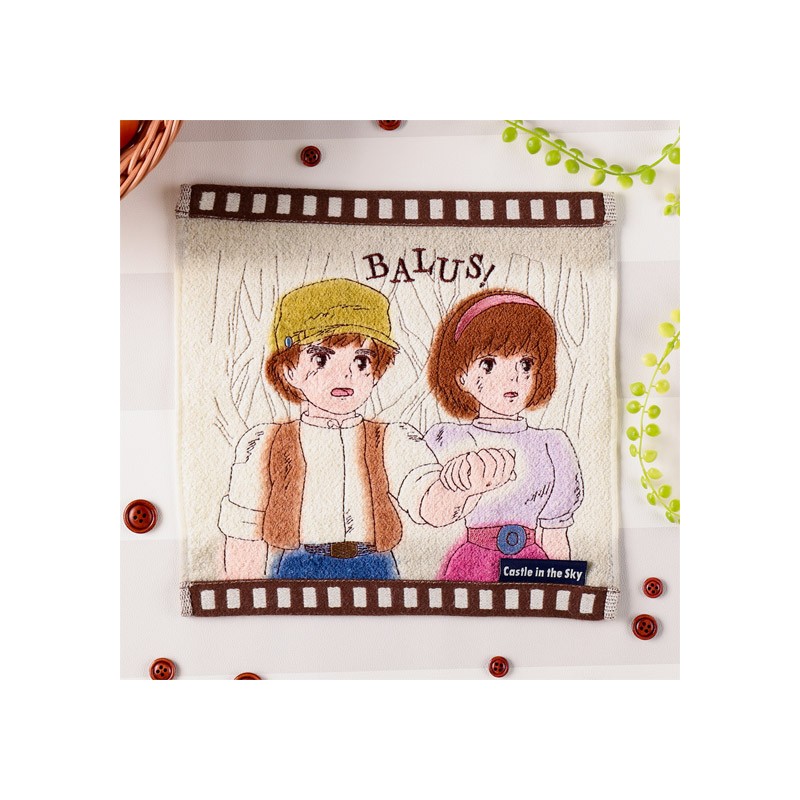 Ropa de hogar - Mini toalla Cellulo Sheeta & Pazu - El castillo en el cielo