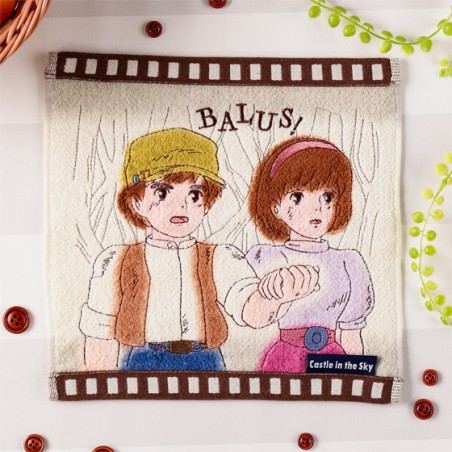 Ropa de hogar - Mini toalla Cellulo Sheeta & Pazu - El castillo en el cielo