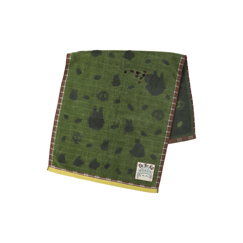 Linge de maison - Serviette Vert Automne 34x80 cm - Mon Voisin Totoro