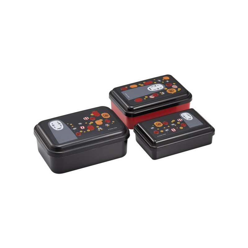 Bentos - Juego de 3 cajas Bento Sin Cara & Lanterns - El viaje de Chihiro
