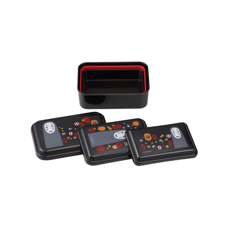 Bentos - Juego de 3 cajas Bento Sin Cara & Lanterns - El viaje de Chihiro