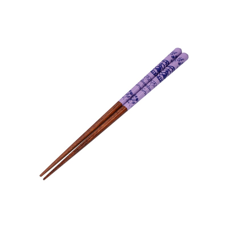 Chopsticks - Lacquered Chopsticks 21cm Sketches Purple - Kiki’s Delivery Service