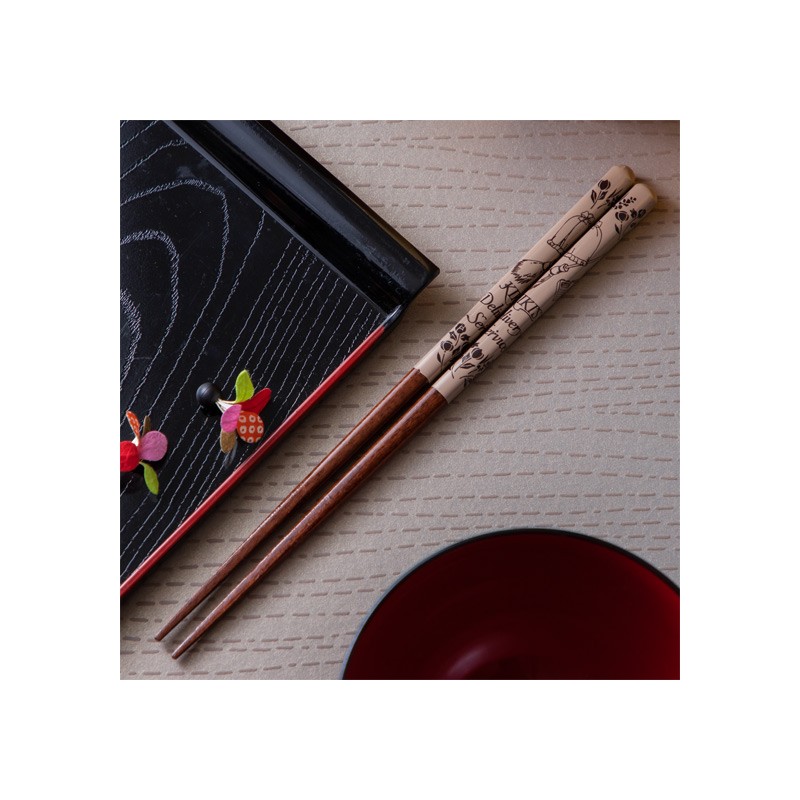 Baguettes - Baguettes laquées 21cm Esquisses Brun - Kiki la petite sorcière