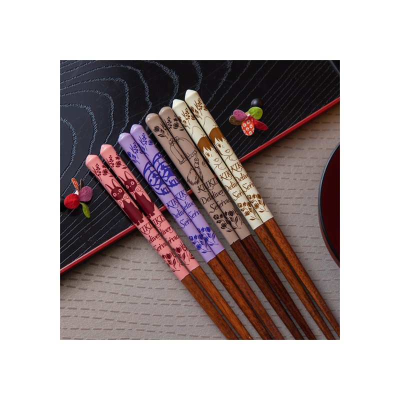 Baguettes - Baguettes laquées 21cm Esquisses Brun - Kiki la petite sorcière