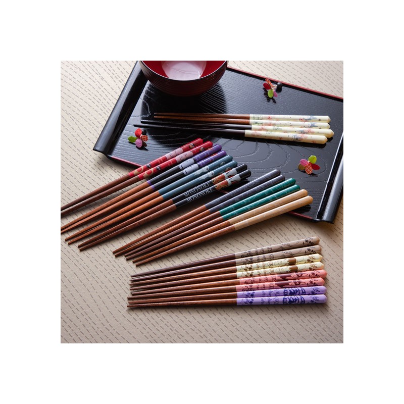 Baguettes - Baguettes laquées 21cm Esquisses Marron - Mon Voisin Totoro