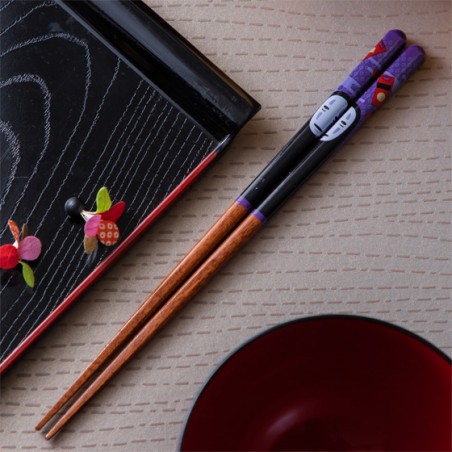 Chopsticks - Lacquered Chopsticks 21cm No Face & Lantern - Spirited Away