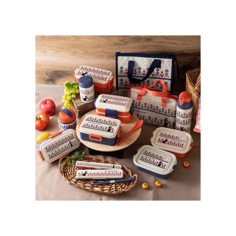 Bentos - Lunch box 4 locks Wild flowers 530 ml - Kiki’s Delivery Service