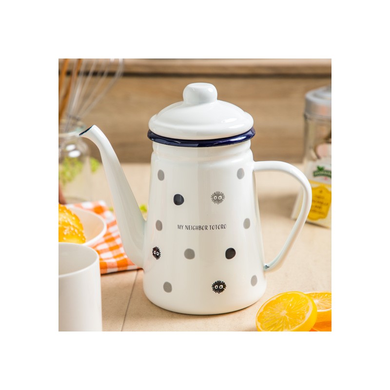 Cocina y vajilla - Tetera esmaltada Noiraudes 1,1l - Mi vecino Totoro