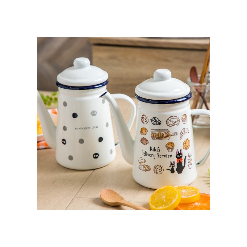Cocina y vajilla - Tetera esmaltada Noiraudes 1,1l - Mi vecino Totoro