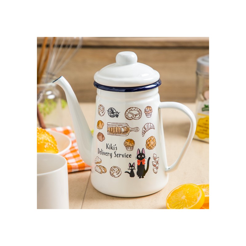 Kitchen and tableware - Enamel Tea Pot Viennese pastries 1,1l - Kiki's Delivery Service