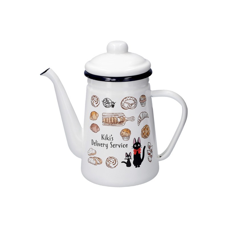 Kitchen and tableware - Enamel Tea Pot Viennese pastries 1,1l - Kiki's Delivery Service