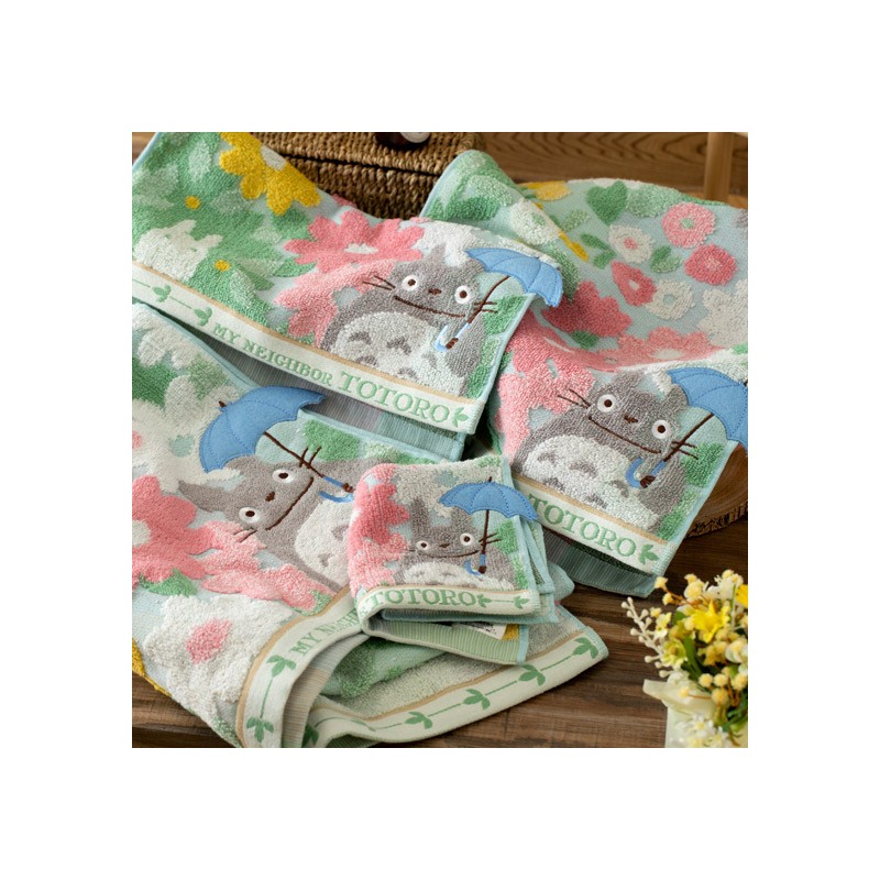 Household linen - Mini Towel Totoro Flower Fields 25x25 cm - My Neighbor Totoro