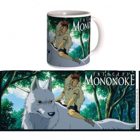 Tazas y tazones - Taza Ghibli 05 - Mononoke - La princesa Mononoke