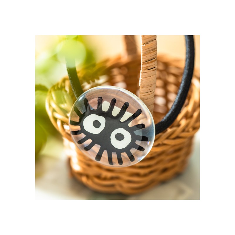 Accesorios - Elástico capilar transparente Puntos negros - Mi vecino Totoro