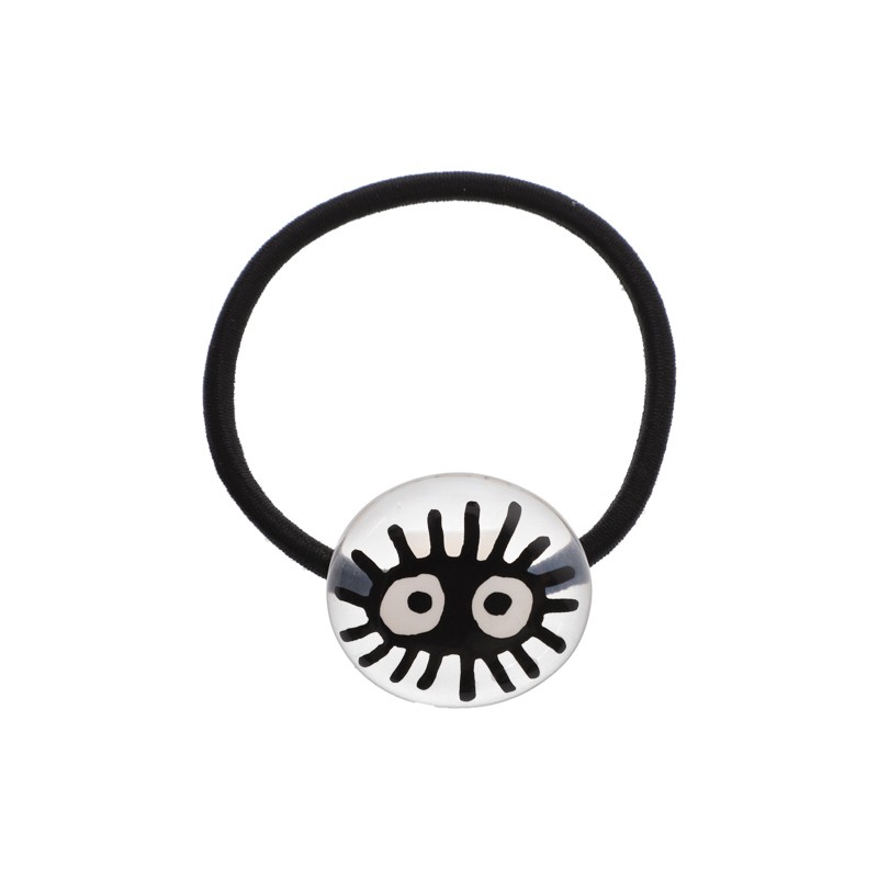 Accesorios - Elástico capilar transparente Puntos negros - Mi vecino Totoro