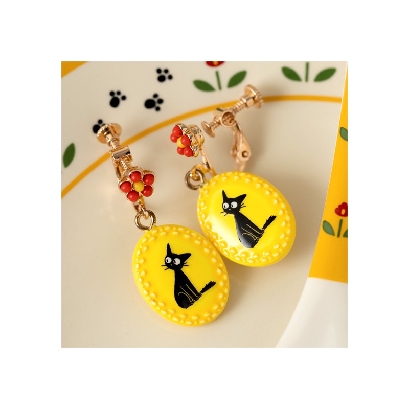 Joyería - Pendientes de clip amarillo fantasía Jiji - Nicky la petite sor